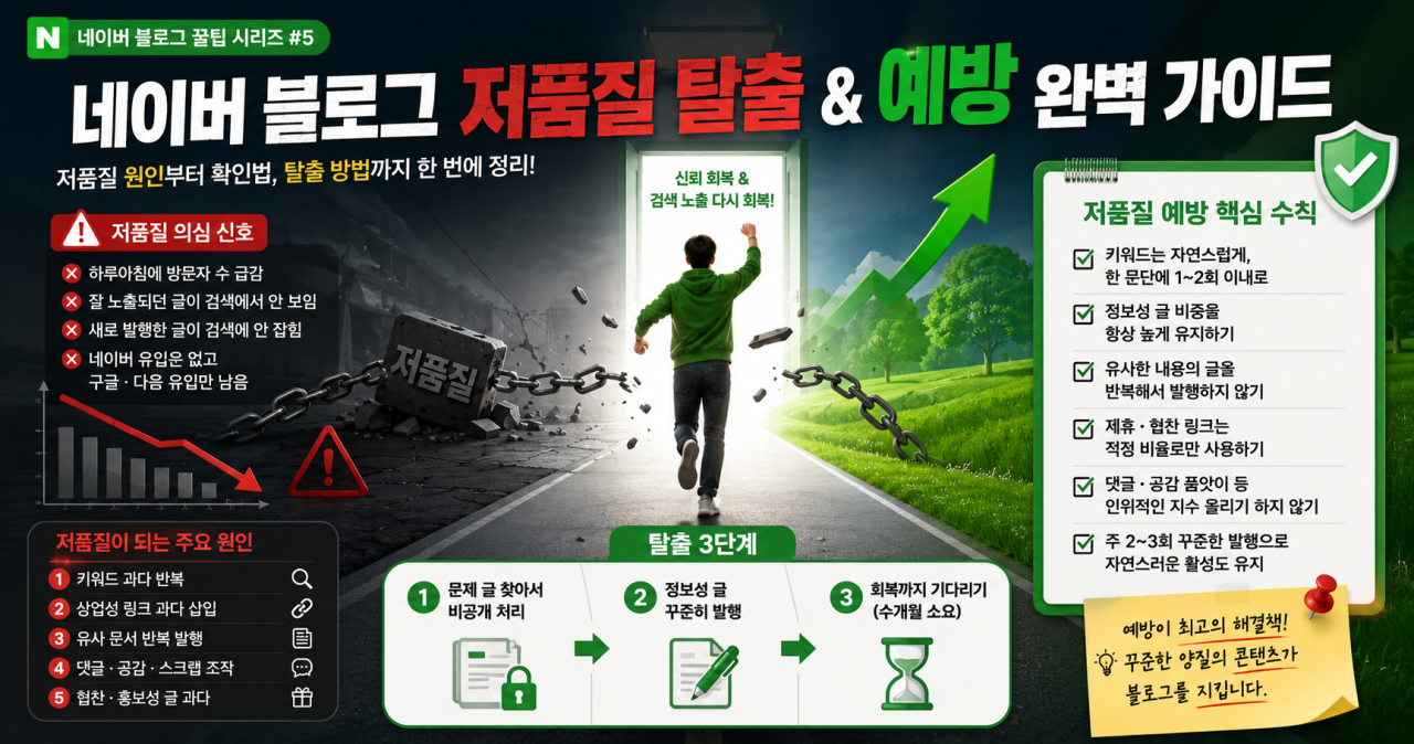 네이버 블로그 저품질 확인 예방